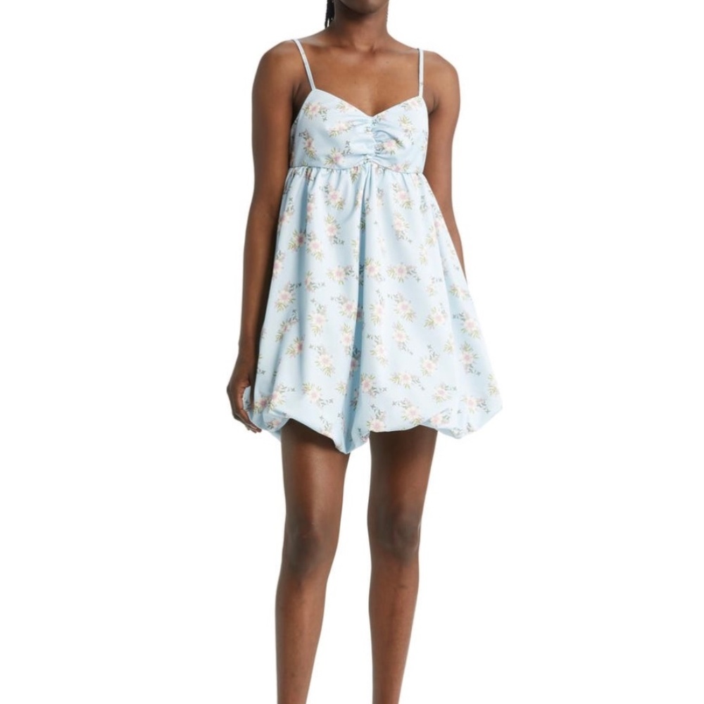 NWT Free People In a Bubble bluebell Mini Dress - M